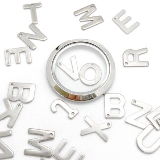 deerandson lettres argent talisman